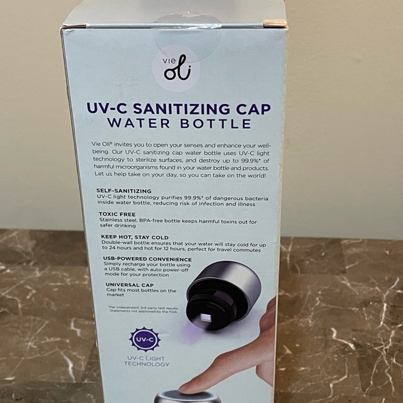Stainless UV-C Sanitizing Water Bottle - Picture 5 of 6